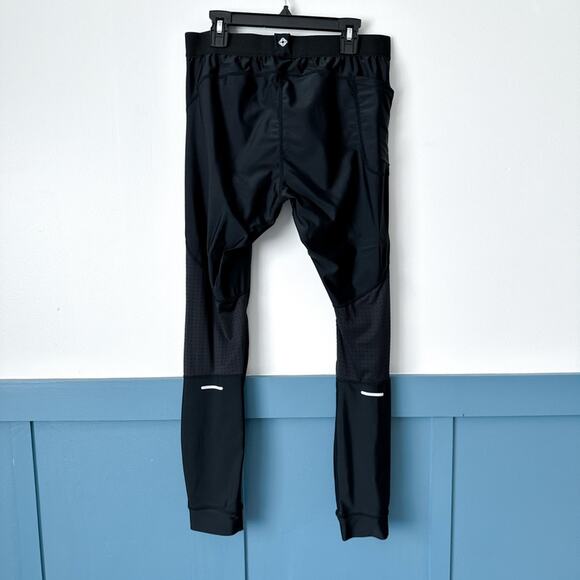Thousand Miles Mens SMALL Swift Running Pants Tight Black Reflective Pockets - Picture 1 of 4